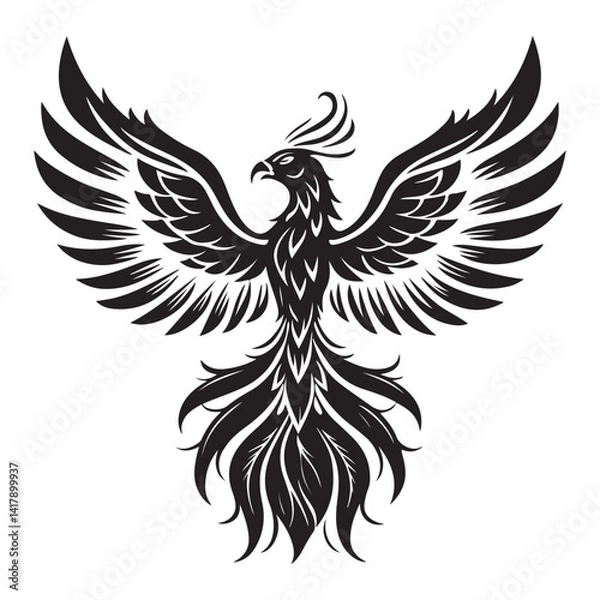 Obraz Stylized Phoenix Vector.