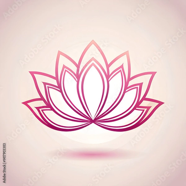 Obraz lotus flower vector illustration