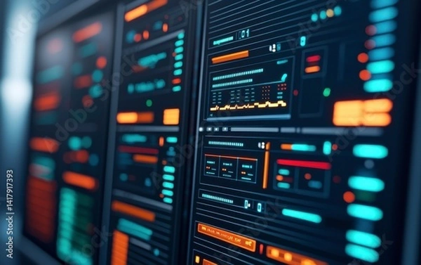 Fototapeta Advanced Firewall System for Detecting Malicious Activity and Threats