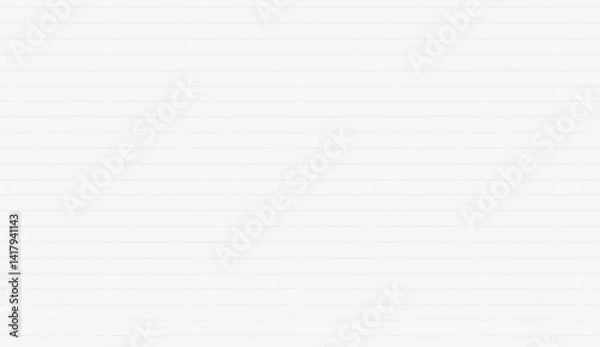 Fototapeta Clean white ruled paper presents a classic backdrop, offering plenty of space for writing or design projects