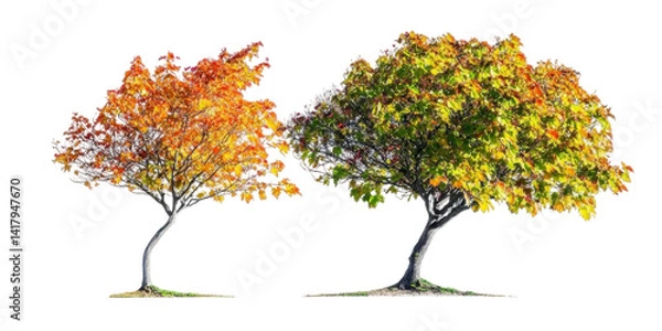 Obraz Trident Maple treeon a transparent background