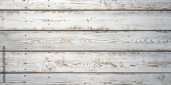 Fototapeta Whitewashed Rustic Wooden Planks Background Texture for Design Projects