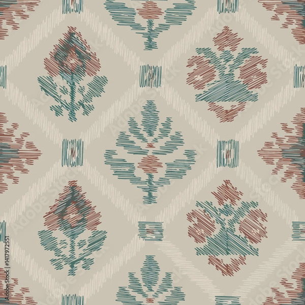 Fototapeta stripes and checks pattern, tie-dye pattern, paisley pattern, Motif Pattern, Kids Clothes And Cartoon, Jungle, Animal, Birds Pattern, Ikat Pattern, Geometric Pattern, Flower Pattern