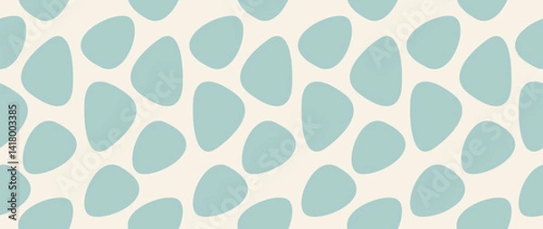 Fototapeta Flat background vector. Minimalist trendy abstract polka dot pattern on light background. Perfect for screensaver, poster, card, invitation or home decor.