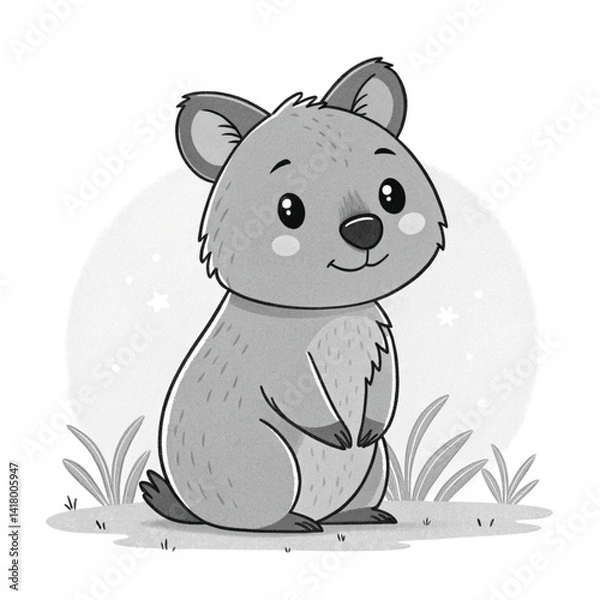 Obraz Quokka Selfie – Cute Smiling Australian Animal Photo Concept