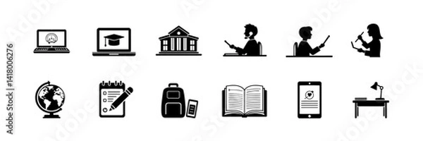 Obraz Online Learning & Education Icons