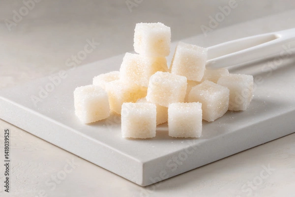 Fototapeta minimalist sugar cubes,