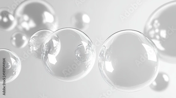 Obraz bubbles with abstract background