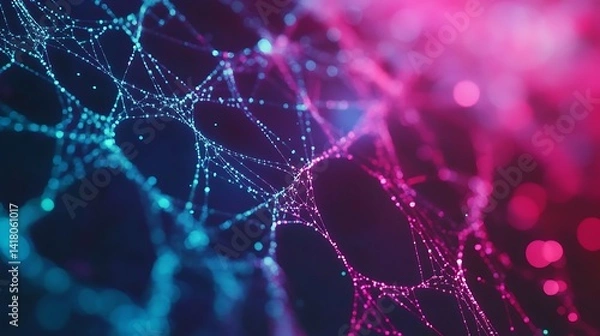 Fototapeta Digital energy burst in colorful flow high resolution picture