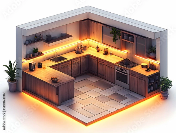 Obraz Modern Kitchen Design (6)