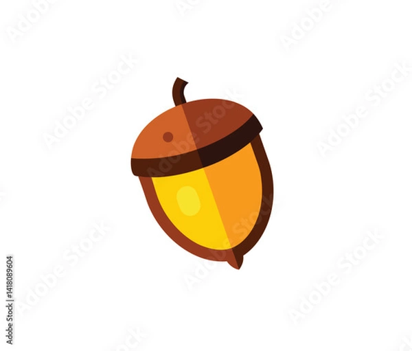Fototapeta acorn-glow--vector-art-illustriton-white-baground.eps