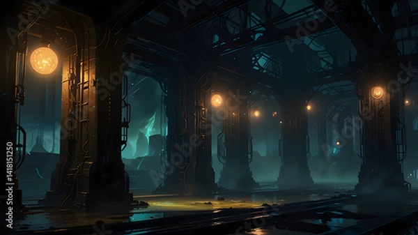 Obraz night in the city