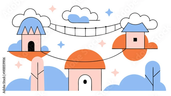 Obraz house on the hill