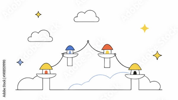 Obraz cloud computing concept illustration