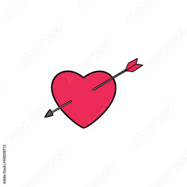 Obraz heart with arrow
