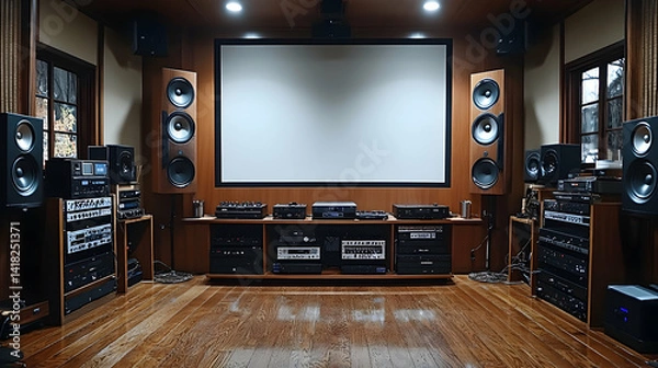 Obraz Home theater audio visual room