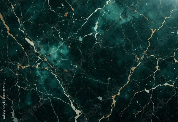 Obraz Dark green anf ligth green marble tile luxury texture background