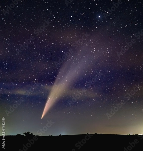 Fototapeta Comet in the sky