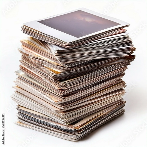 Obraz stack of magazines isolated