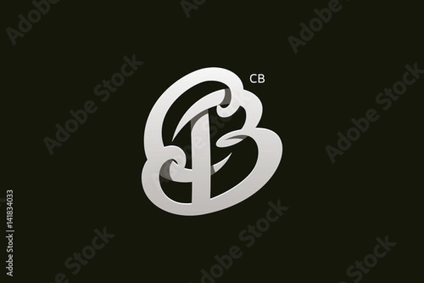 Obraz Litera B i C Monogram Logo Design Vector