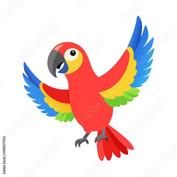 Obraz Parrot: The Colorful Birds of the Tropics