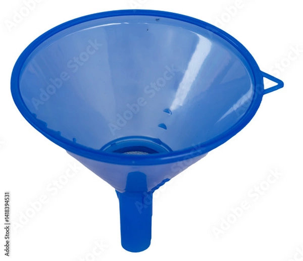 Fototapeta A multifunction plastic funnel on a transparent background