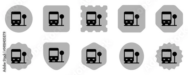 Obraz Editable bus stop, parking area vector icon. Part of a big icon set family. Perfect for web and app interfaces, presentations, infographics, etc