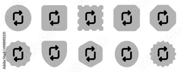 Fototapeta Editable vector rotation arrows icon. Part of a big icon set family. Perfect for web and app interfaces, presentations, infographics, etc