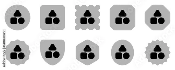 Fototapeta Editable vector shapes category icon. Part of a big icon set family. Perfect for web and app interfaces, presentations, infographics, etc