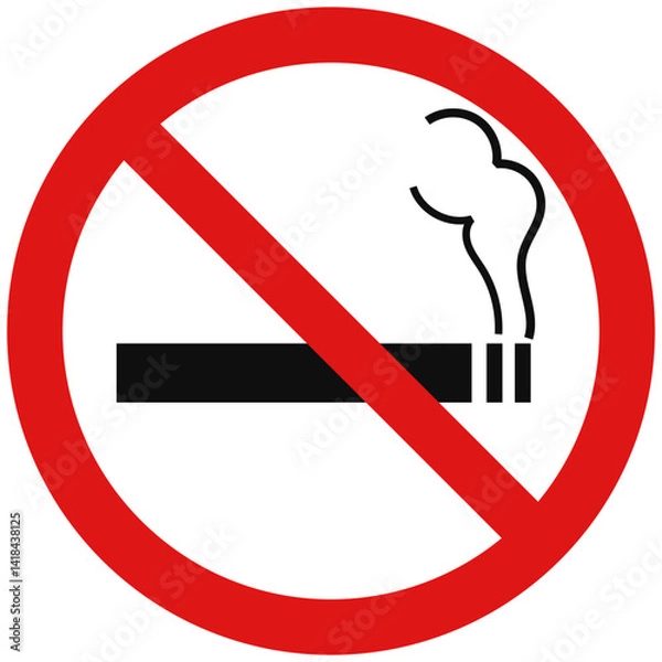 Obraz no smoking signs