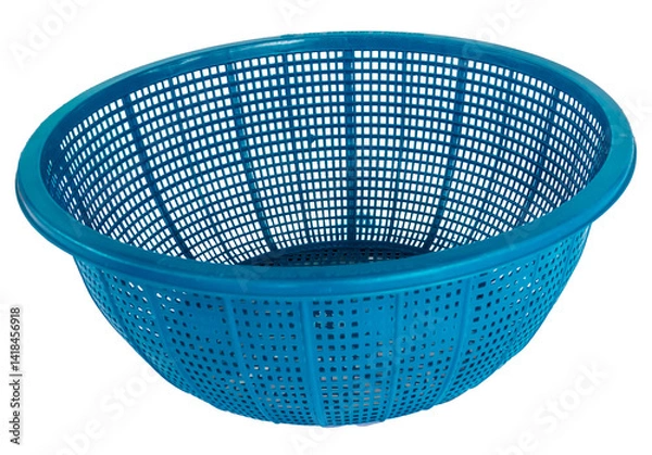 Fototapeta Medium plastic basket on transparent background