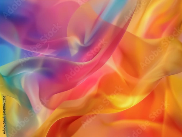 Obraz High Resolution Abstract Background in Vivid Gradient Colors