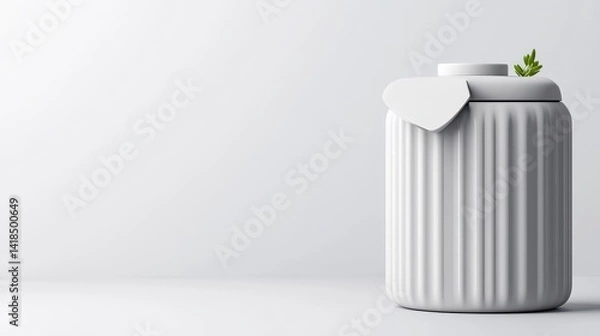 Obraz Modern White Storage Jar