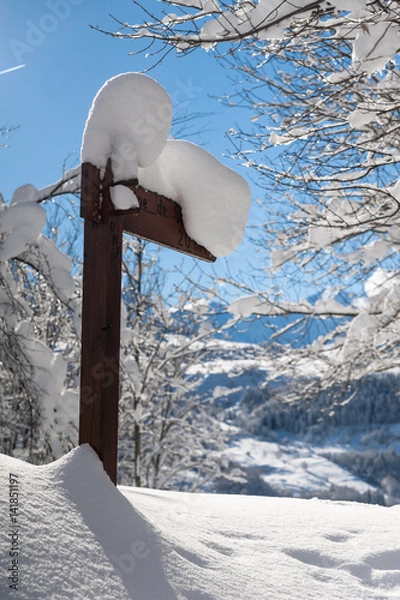 Obraz Direction poudreuse