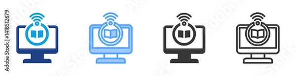 Obraz Digital Age icon set multiple style collection