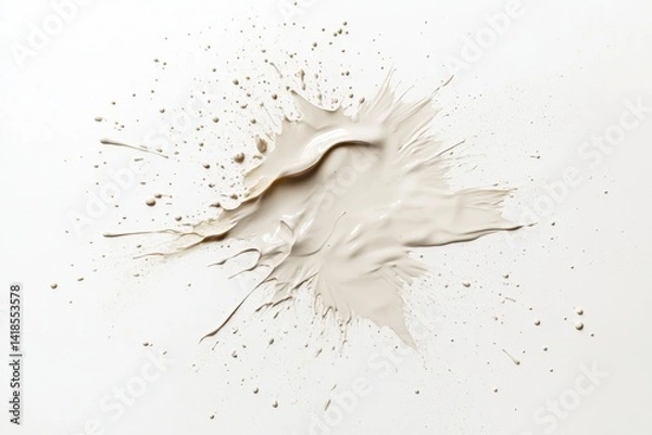 Fototapeta Abstract Paint Splash on White Background Capturing Creativity and Artistry