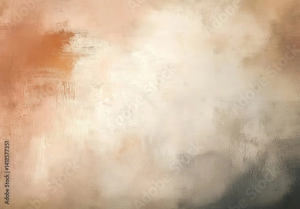 Fototapeta Vintage abstract grunge background with faded texture in neutral tones, soft focus and low contrast design for retro wallpaper, aged surface, or artistic backdrop