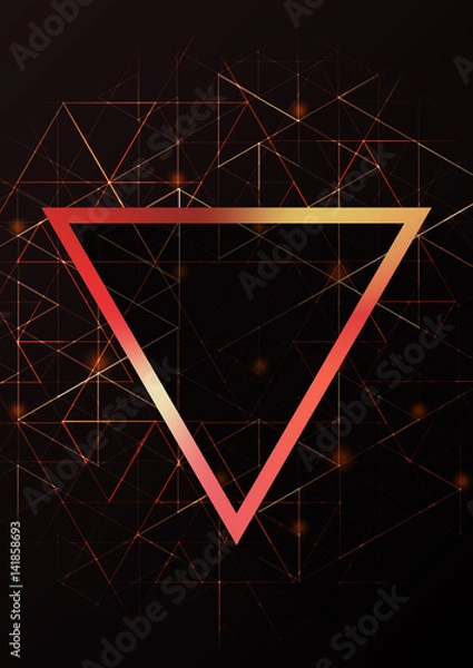 Fototapeta Abstract background with geometric pattern.