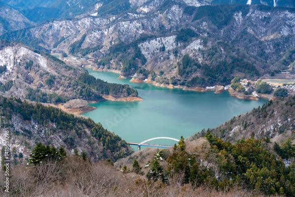 Obraz 冬の宮ヶ瀬湖