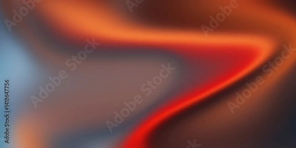 Fototapeta abstract background red orange gradient light streaks grainy texture art design mood atmosphere	