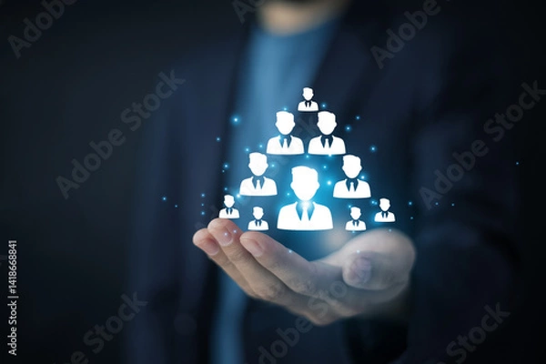 Obraz Human resource management fosters employee well-being and productivity.
