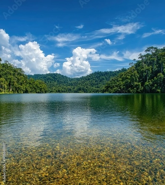 Obraz summer landscape with lake