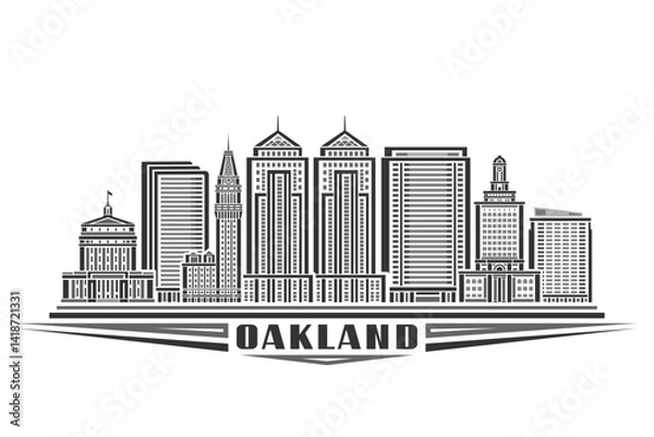 Obraz Vector illustration of Oakland
