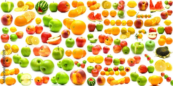 Fototapeta collage from fruits and vegetables 2