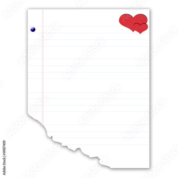 Obraz envelope with hear shape