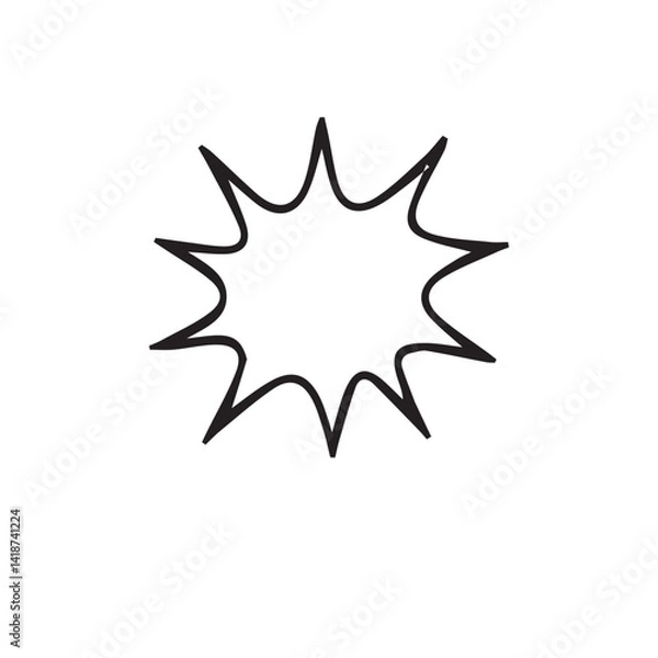 Fototapeta vector illustration of elements with explosion symbols	
