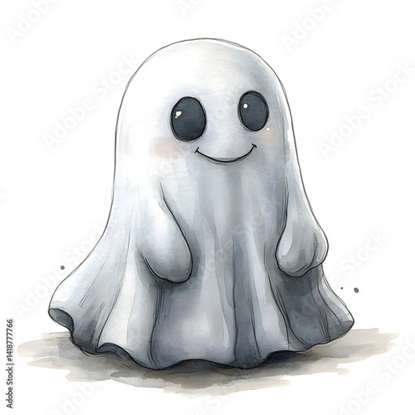 Obraz Friendly ghost in watercolor