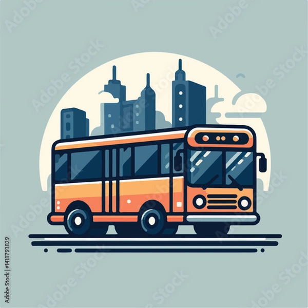 Fototapeta vector image of bus