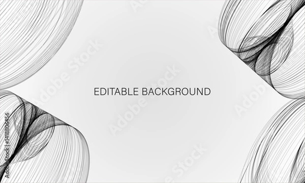 Obraz Printaminimalist background with abstract lines. editable background