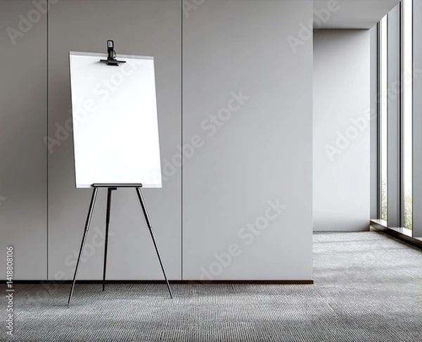 Obraz Modern presentation easel in office